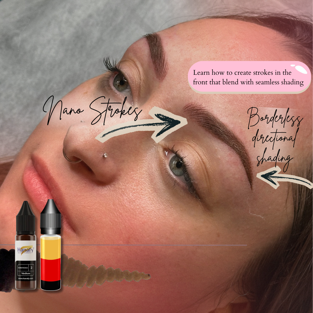 Beginner Ombré Brow Class: Pixel Strokes and Shading Method