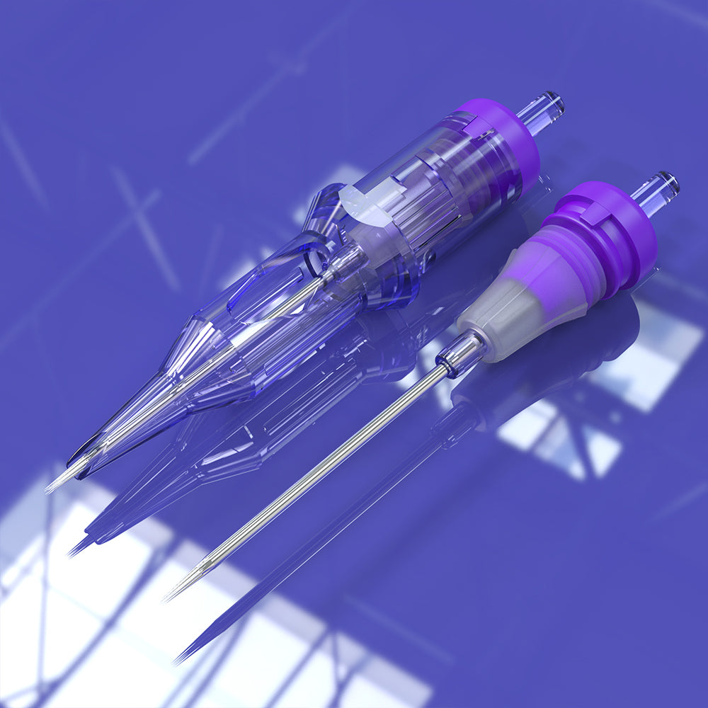 Mast Pro Tattoo Cartridges Needles (0.25mm Diameter) (5mm Taper) Round Liner- Box of 20