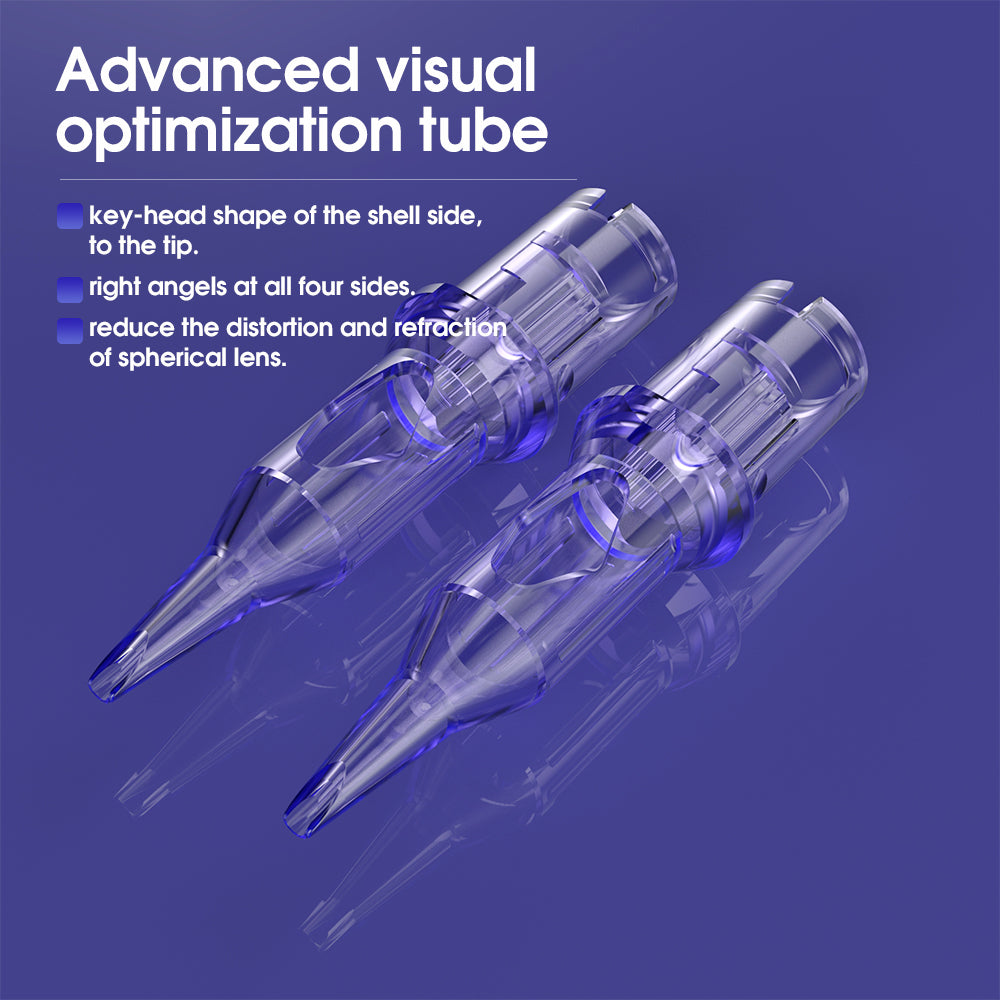 Mast Pro Tattoo Cartridges Needles (0.25mm Diameter) (5mm Taper) Round Liner- Box of 20