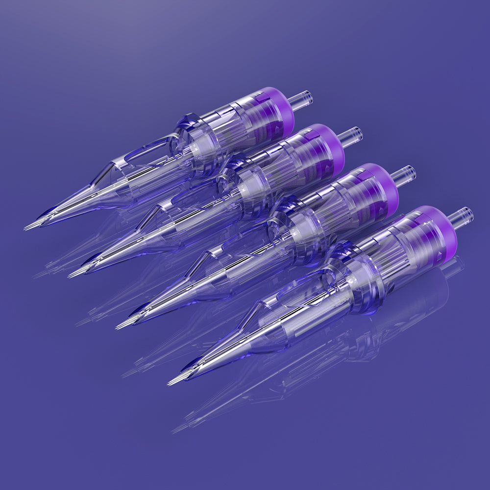 Mast Pro Tattoo Cartridges Needles (0.25mm Diameter) (5mm Taper) Round Liner- Box of 20