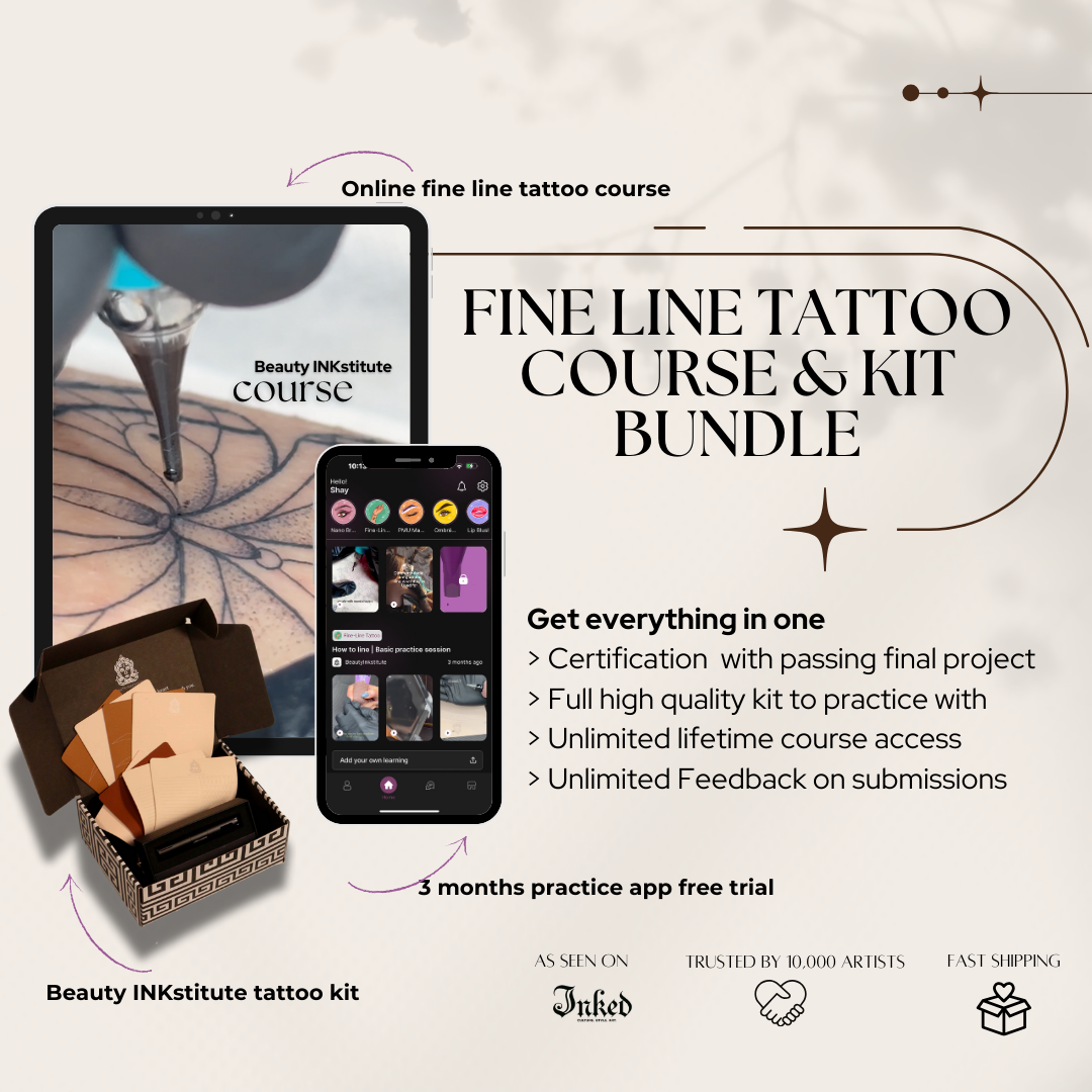Fine Line Tattoo Course and Kit Bundle