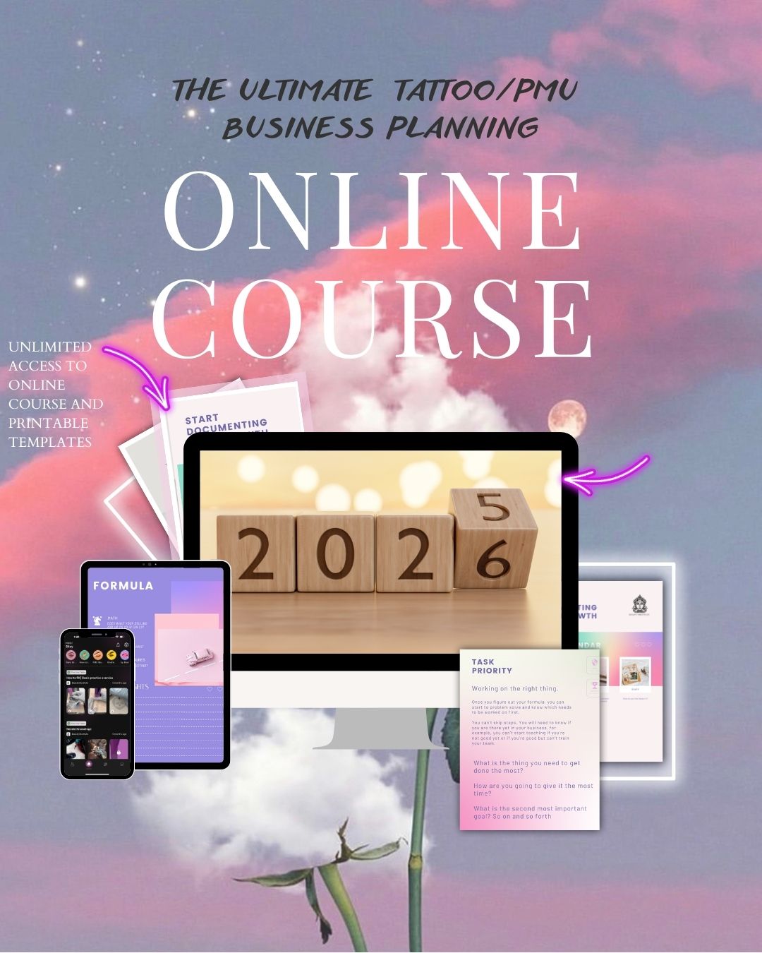 New Year PMU/TATTOO Planning Guide to growing your business.