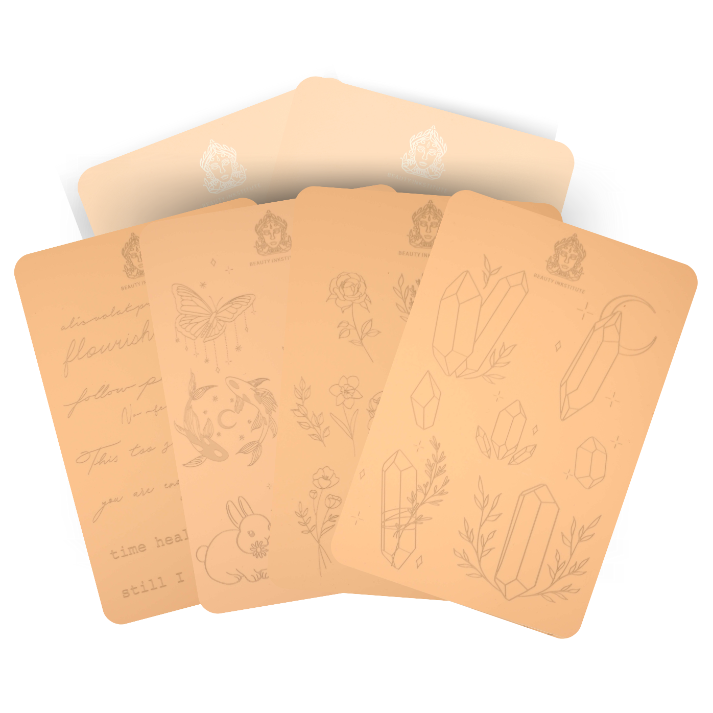 Inklusive Printed Silicone Skins 4 Pack + 2 Plain Silicone Sheets