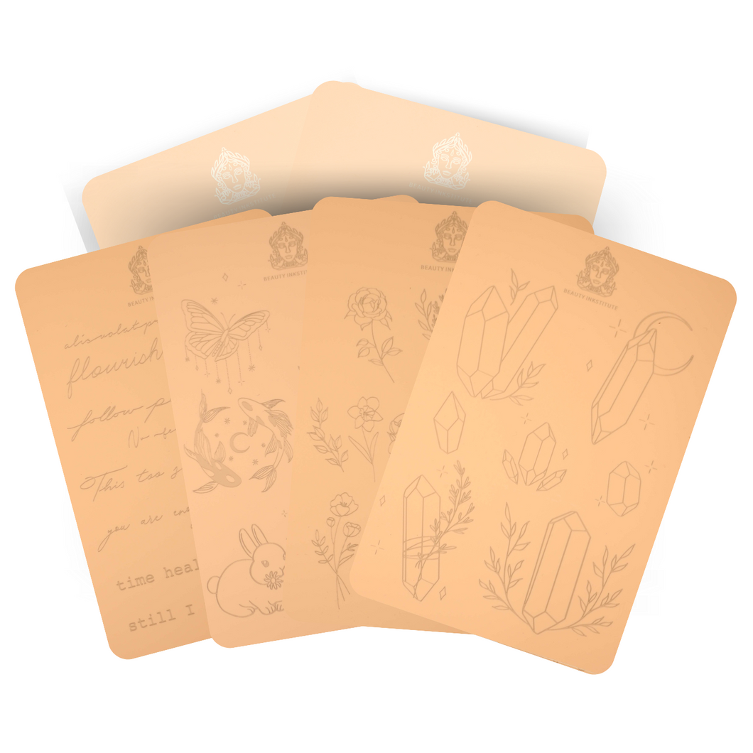 Inklusive Printed Silicone Skins 4 Pack + 2 Plain Silicone Sheets
